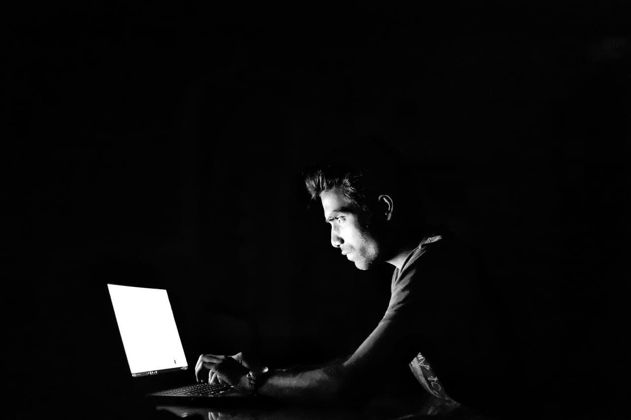 Cybersecurity professional working with secure systems