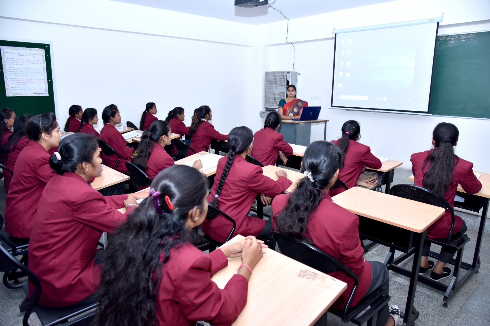 Students enjoying campus life at SLCMS